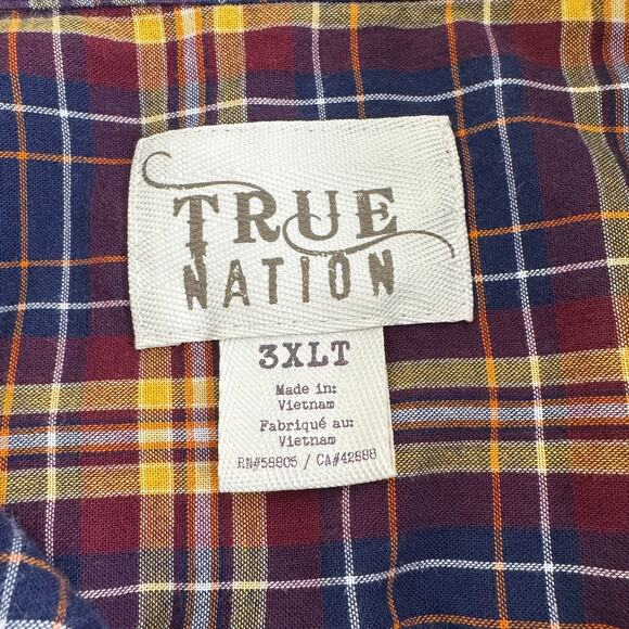 True Nation plaid long sleeve button front shirt - Picture 7 of 11
